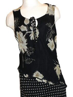 I.V.Y Vintage floral dress size 14 whimsical and bohemian Y2K VTG